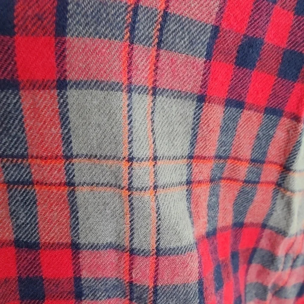 AERIE Plaid Nightshirt 100% Cotton EUC ❤️ - Picture 8 of 11